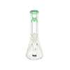 MAV Glass 12" Classic Beaker Bong with Sea Foam Color Accent and 9mm Thick Glass