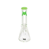 MAV Glass 12" Classic Beaker Bong with Slime Color Accent and Heavy Wall Design