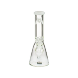 MAV Glass 12" Classic Beaker Bong with White Color Accent and Heavy Wall Design