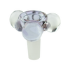 MAV Glass 14mm Bubbles Bowl in Transparent Black, Top View, for Bongs and Dab Rigs
