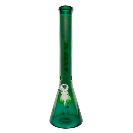 MAV Glass 18" Forest Color Float Beaker Bong with Thick Glass and Deep Bowl - Front View