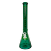 MAV Glass 18" Forest Color Float Beaker Bong with Thick Glass and Deep Bowl - Front View