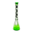 MAV Glass 18" Green Black Color Float Beaker Bong with 50mm Diameter and 5mm Thickness