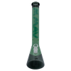 MAV Glass 18" Color Float Beaker Bong in Seafoam, Front View, 50mm Diameter, 5mm Thickness