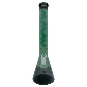 MAV Glass 18" Color Float Beaker Bong in Seafoam, Front View, 50mm Diameter, 5mm Thickness