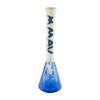 MAV Glass 18" Blue Color Float Sleeve Beaker Bong with 50mm Diameter and 5mm Thickness