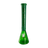 MAV Glass 18" Forest Green Beaker Bong with Color Float Sleeve Design, Front View