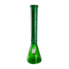 MAV Glass 18" Forest Green Beaker Bong with Color Float Sleeve Design, Front View