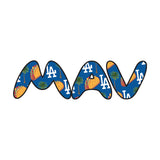 MAV Glass 18" Top City Los Angeles Beaker Bong with tropical LA-themed design
