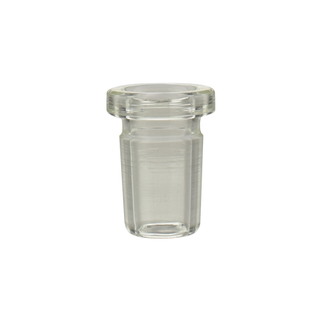 MAV Glass 19mm Male to 14mm Female Reducer Adapter in Borosilicate Glass, front view on white background