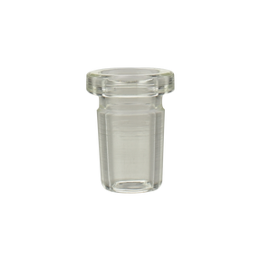 MAV Glass 19mm Male to 14mm Female Reducer Adapter in Borosilicate Glass, front view on white background
