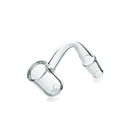 MAV Glass 20mm Quartz Flat Bottom Bucket Banger for Dab Rigs, Clear, Side View