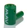 MAV Glass 2.5" Mini Hammer Hand Pipe in Forest Green with Deep Bowl - Side View