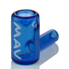 MAV Glass 2.5" Mini Hammer Hand Pipe in Ink Blue, Borosilicate Glass, Side View