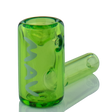 MAV Glass 2.5" Mini Hammer Hand Pipe in vibrant green, compact and easy for travel, front view