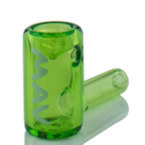 MAV Glass 2.5" Mini Hammer Hand Pipe in vibrant green, compact and easy for travel, front view