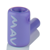 MAV Glass 2.5" Mini Hammer Hand Pipe in Purple, Borosilicate Glass, Side View