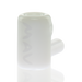 MAV Glass 2.5" White Mini Hammer Hand Pipe in Borosilicate Glass, Isolated Front View