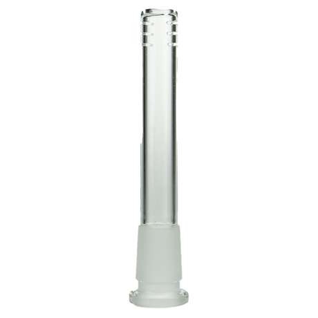 MAV Glass 3" Clear Downstem 19mm to 14mm for Bongs, Front View on White Background