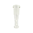MAV Glass 3" Clear Downstem 29mm to 19mm with Showerhead for Bongs, Front View