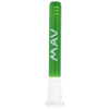 MAV Glass 4" Forest Green Color Downstem 18mm to 14mm for Bongs, Front View on White Background