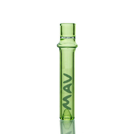 MAV Glass 4" One Hitter in green, heavy wall glass, compact design for easy portability, front view