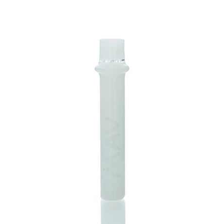 MAV Glass 4" White One Hitter with Heavy Wall Design, Front View on Seamless White Background