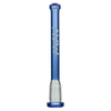 MAV Glass 4" Showerhead Slitted Colored Downstem in Ink Blue for Bongs, Front View