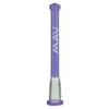 MAV Glass 4" Showerhead Slitted Downstem in Purple for Bongs, Glass on Glass 14-14.5mm Joint Size