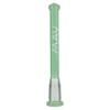 MAV Glass 4" Showerhead Slitted Downstem in Seafoam for Bongs, Front View