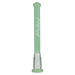 MAV Glass 4" Showerhead Slitted Downstem in Seafoam for Bongs, Front View