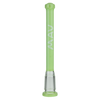 MAV Glass 4" Showerhead Slitted Downstem in Slime Color, Front View, for 14mm Bongs