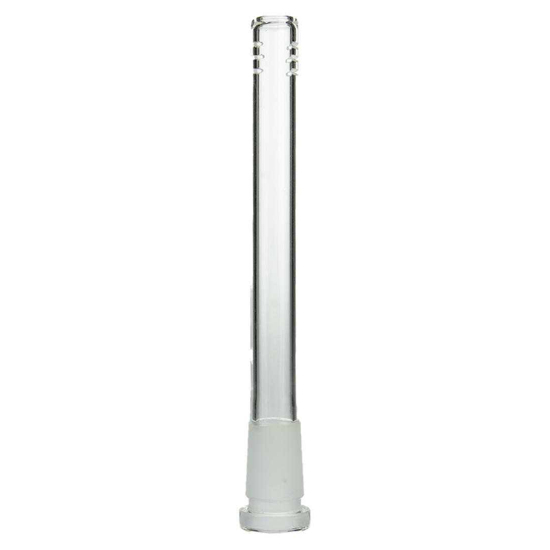 MAV Glass 5" Clear Downstem 19mm to 14mm for Beaker Bongs, Front View on White Background
