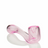 MAV Glass 5" Pink Sherlock Hand Pipe, High-Quality Borosilicate Glass, Angled Side View
