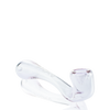 MAV Glass 5" Sherlock Hand Pipe in Purple, Borosilicate Glass, Angled Side View
