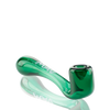 MAV Glass 5" Sherlock Hand Pipe in Teal with Borosilicate Glass, Side View