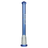 MAV Glass 5" Ink Blue Showerhead Slitted Downstem for Bongs, Glass on Glass Joint, Front View