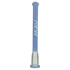 MAV Glass 5" Lavender Showerhead Slitted Downstem for Bongs, Front View on White Background
