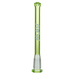 MAV Glass 5" Showerhead Slitted Downstem in Ooze Green for Bongs, Front View