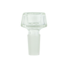 MAV Glass 7 Hole Pro Bowl 14mm - Clear Bong Bowl Front View on White Background