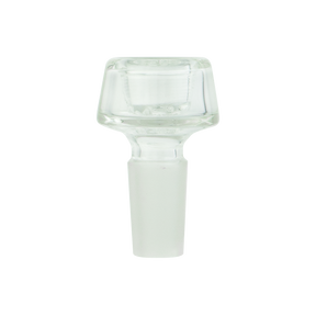 MAV Glass 7 Hole Pro Bowl 14mm - Clear Bong Bowl Front View on White Background