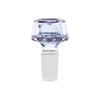 MAV Glass 7 Hole Pro Bowl in Purple, 14mm joint size, front view on white background