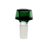 MAV Glass 7 Hole Pro Bowl 14mm in Transparent Black - Front View on White Background