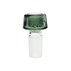 MAV Glass 7 Hole Pro Bowl in Transparent Black, 19mm joint size, front view on white background