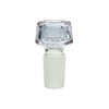 MAV Glass 7 Hole Pro Bowl in Transparent Purple, 19mm joint size, front view on white background