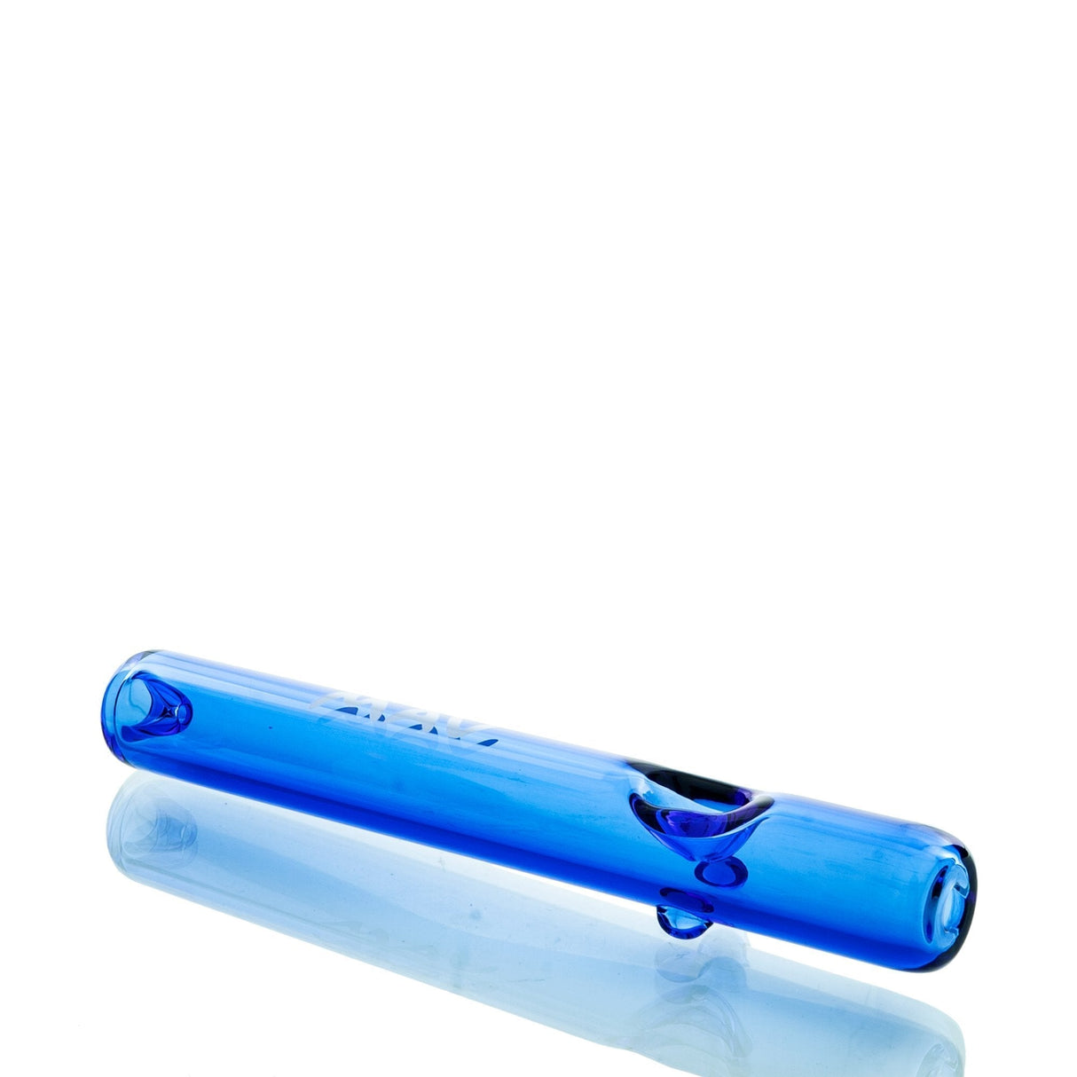 MAV Glass 7" Steamroller in Ink Blue - Side View on White Background