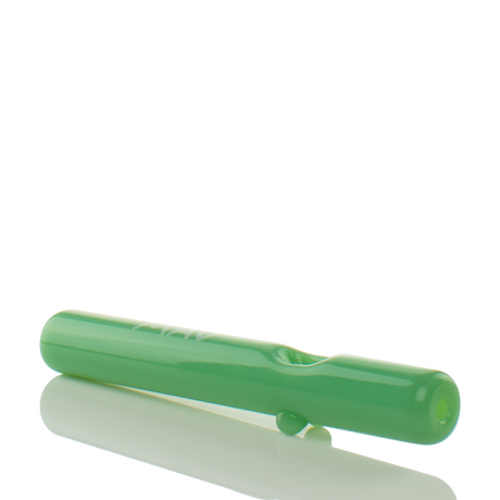 MAV Glass 7" Seafoam Steamroller Hand Pipe - Side View on White Background