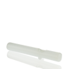 MAV Glass 7" White Steamroller Hand Pipe with Deep Bowl - Top View