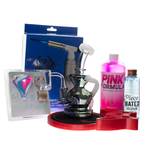MAV Glass 710 Tahoe Bundle Bat Set with accessories on moodmat, front view