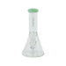 MAV Glass 8" Sea Foam Mini Beaker Bong front view with clear downstem and compact design